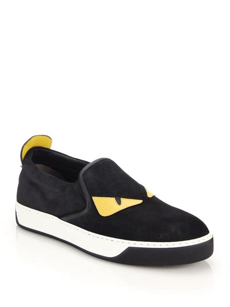 fendi monster slip on sneakers|Women's Luxury Sneakers .